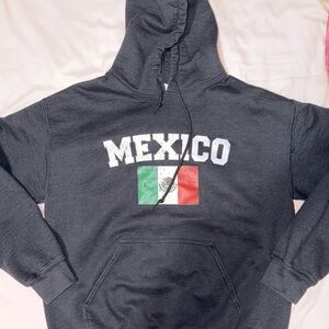Gildan Black Hoodie with Mexico Graphic